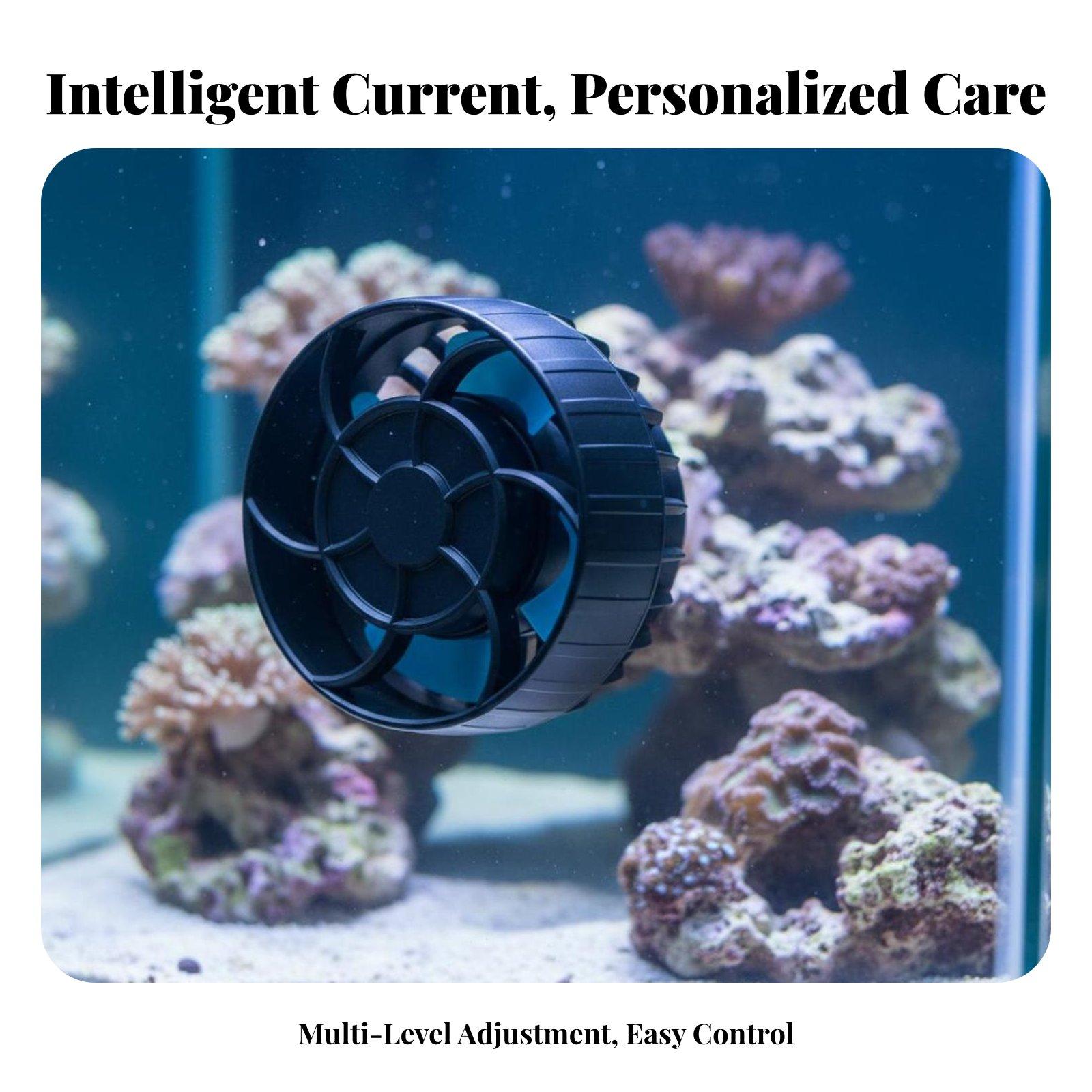 Marine Aquarium Wave Maker - 海水水槽用アクアリウムフローポンプウェーブメーカー、水中循環ポンプ、静音マリンアクセサリー