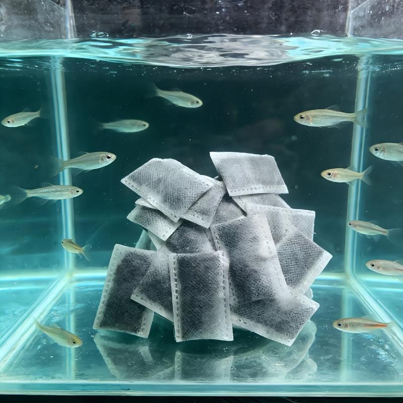 Marine Aquarium Filter Media - 10/20/40 個水族館活性炭バッグ水槽フィルター活性炭バッグフィルターメディア水浄化臭いを除去します