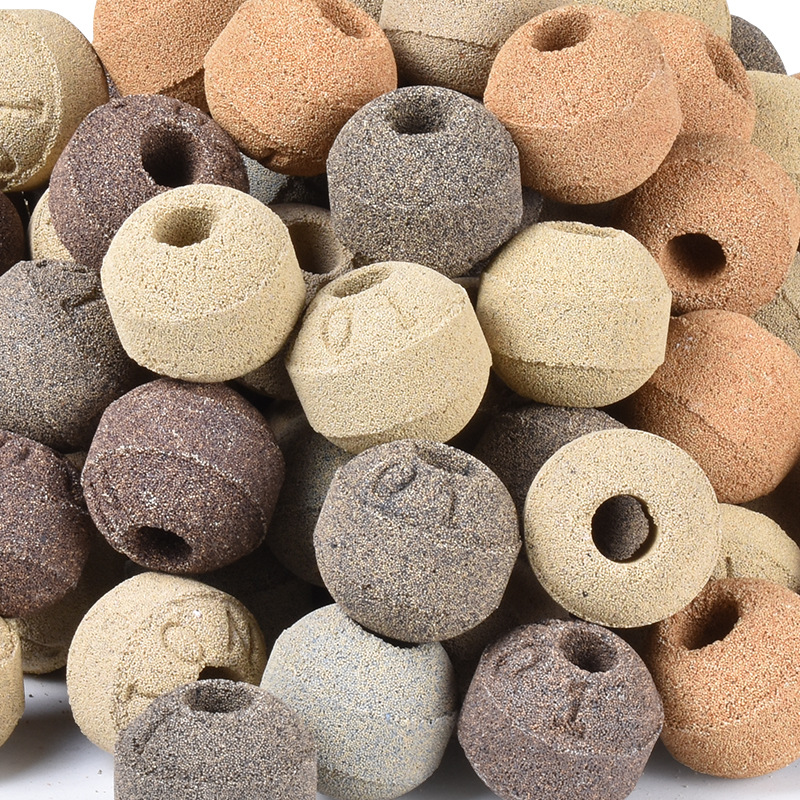 Marine Aquarium Filter Media - 10/20 個水族館セラミックフィルターメディアナノバイオスフィア水槽用無料メッシュバッグ付きキャニスターフィルター池バイオ濾過