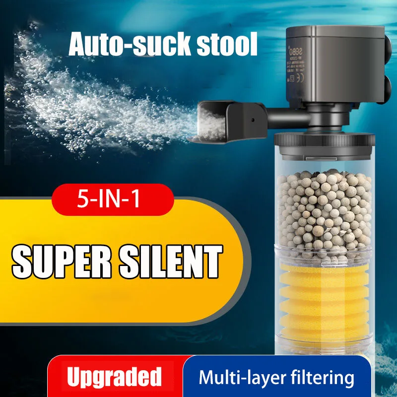 Marine Aquarium Wave Maker - 220V 50Hz サイレントフィルター水族館カメ水槽水中ウォーターポンプバイオスポンジスキマー波メーカーフィルターアクセサリー
