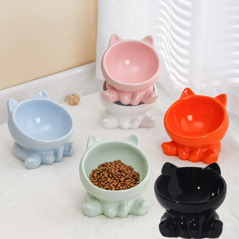 かわいいセラミック製猫用ボウル、高足付き犬用フード＆ウォータ - Royal Canin Food Medium のレビューと価格