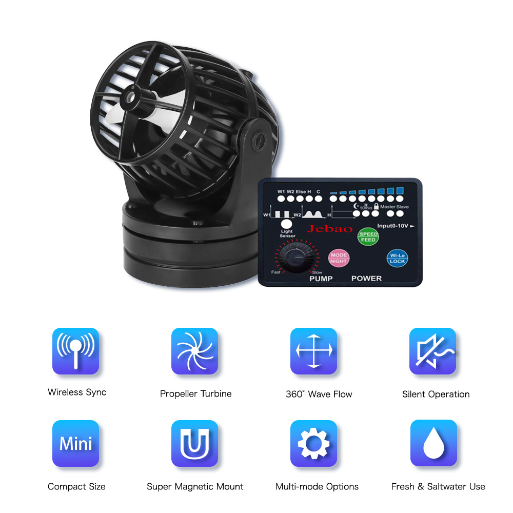 ジェバオ ジェコード SW-2 SW-4 SW-8 SW-1 - Marine Aquarium Wave Maker のレビューと価格