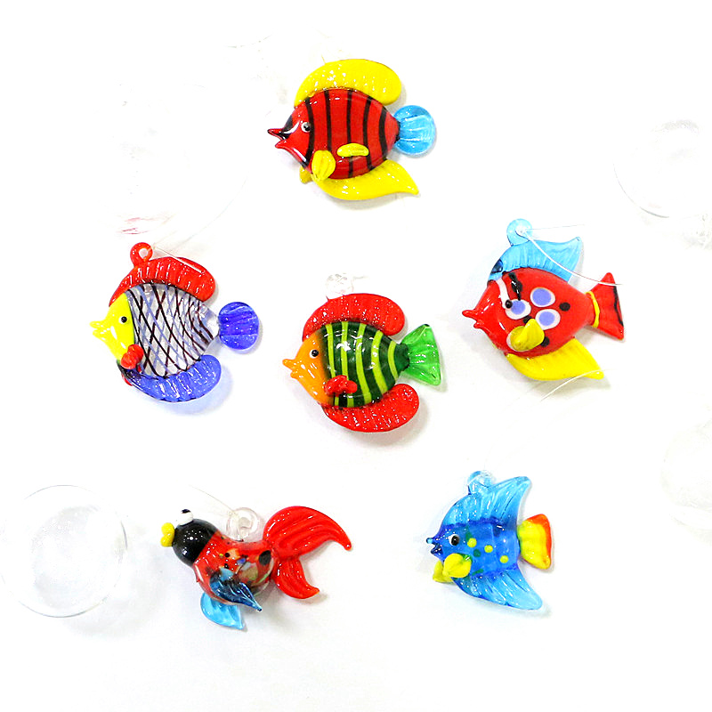 水槽用装飾品、浮かせるタイプのガラス製海洋生物オーナメント、 - Marine Aquarium Europe のレビューと価格